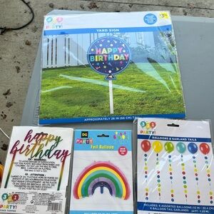 Colorful Birthday Supplies Set